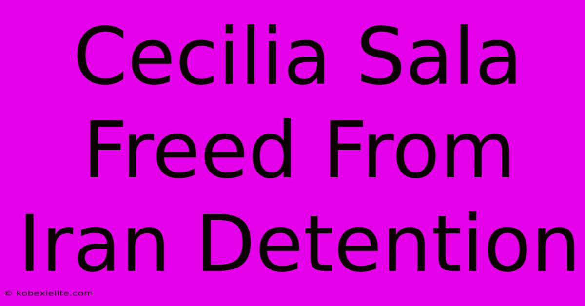 Cecilia Sala Freed From Iran Detention