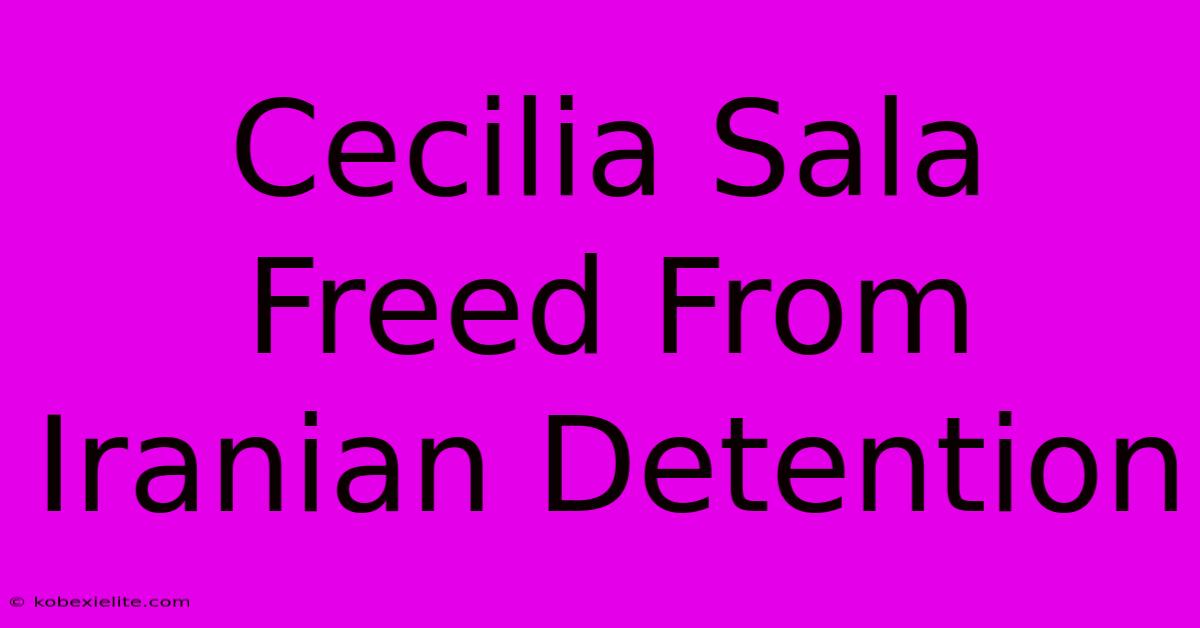 Cecilia Sala Freed From Iranian Detention