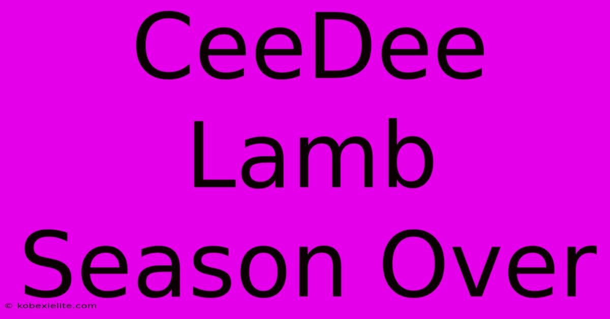 CeeDee Lamb Season Over