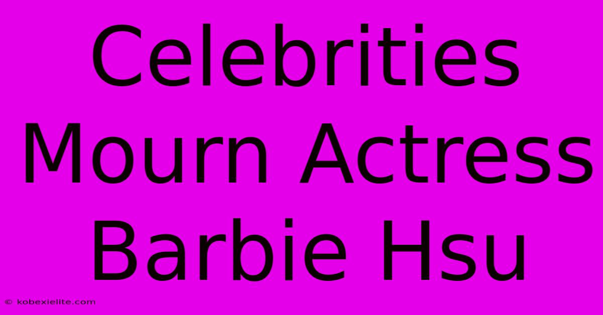 Celebrities Mourn Actress Barbie Hsu