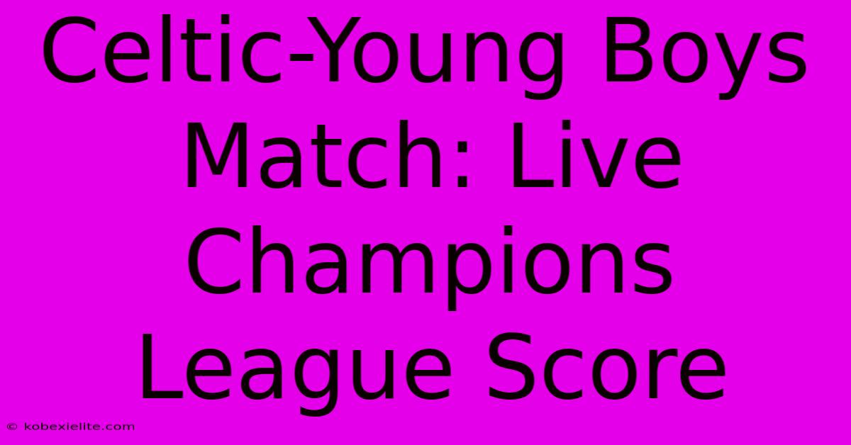 Celtic-Young Boys Match: Live Champions League Score