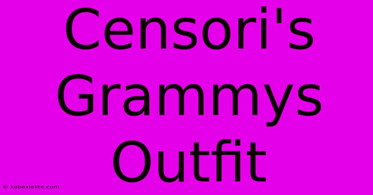 Censori's Grammys Outfit