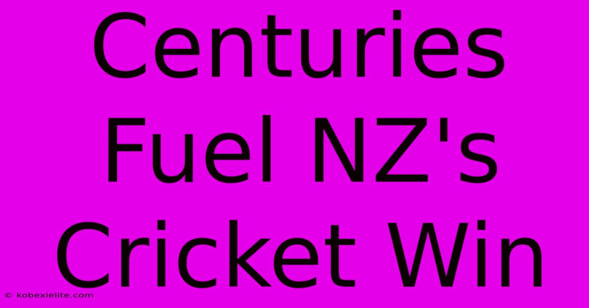 Centuries Fuel NZ's Cricket Win