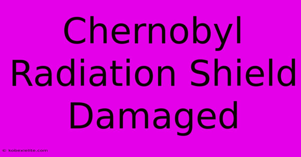 Chernobyl Radiation Shield Damaged