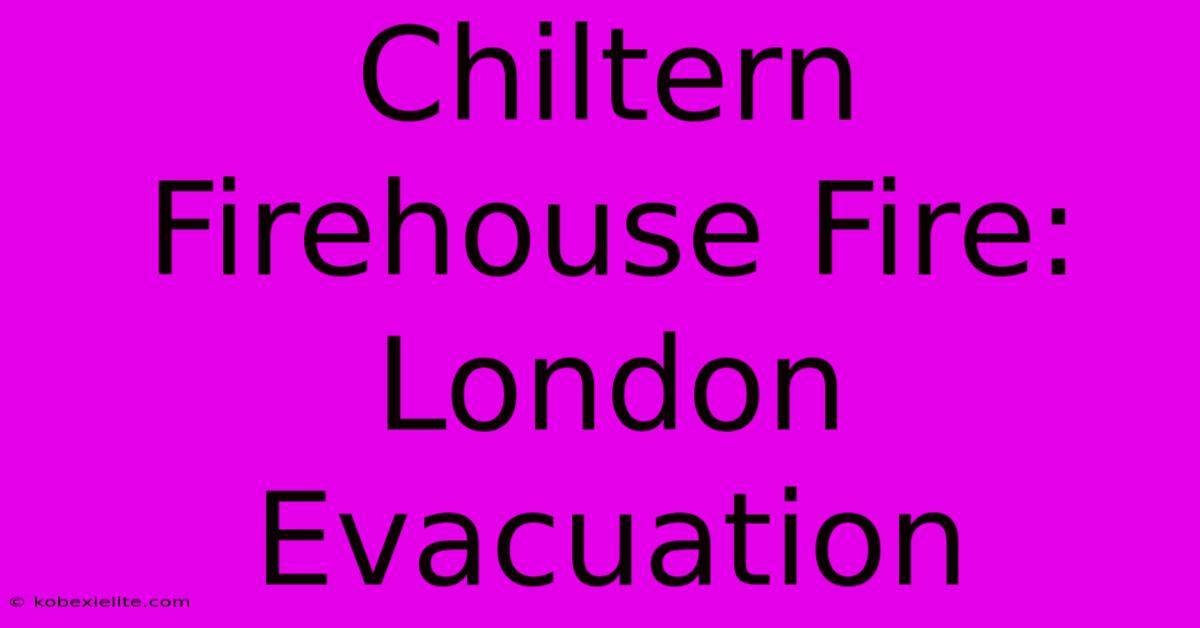 Chiltern Firehouse Fire: London Evacuation