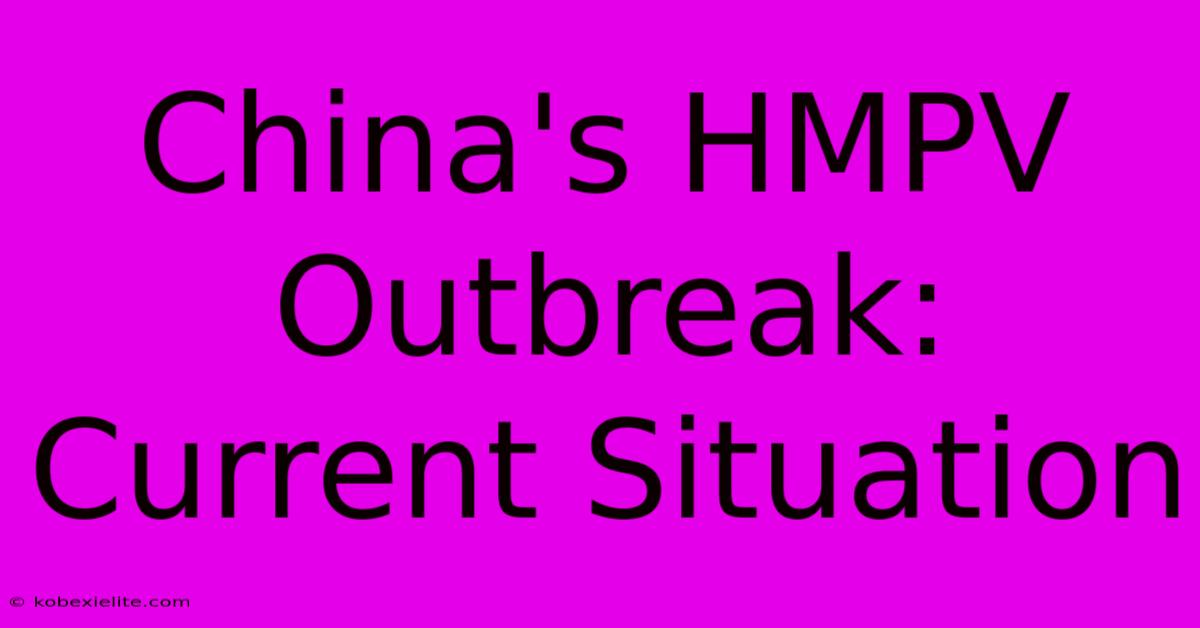 China's HMPV Outbreak: Current Situation