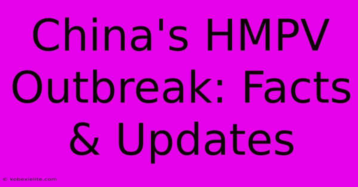 China's HMPV Outbreak: Facts & Updates