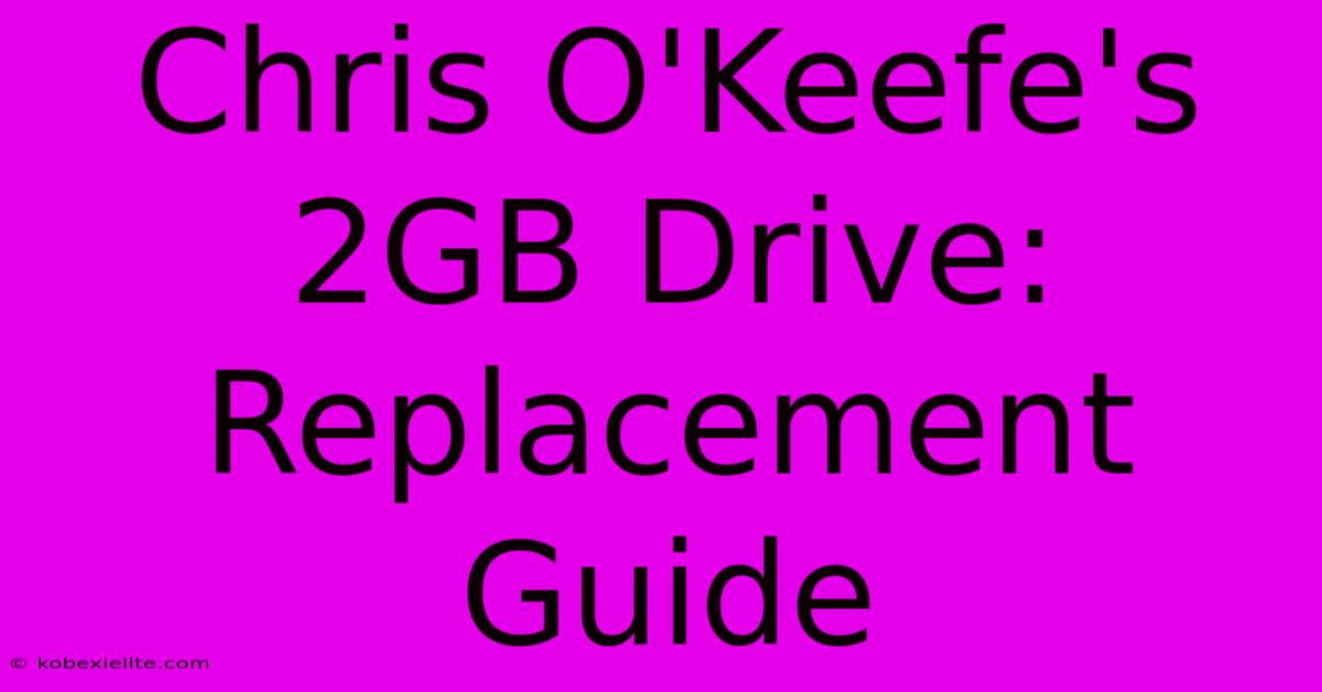 Chris O'Keefe's 2GB Drive: Replacement Guide