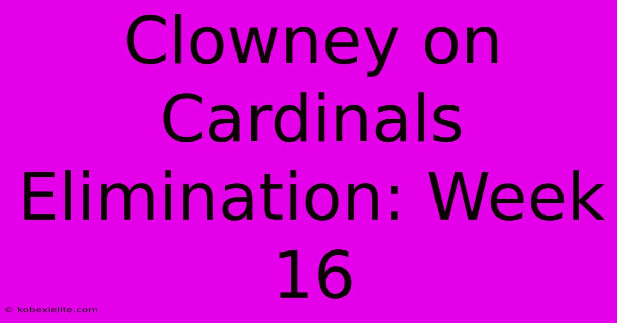 Clowney On Cardinals Elimination: Week 16