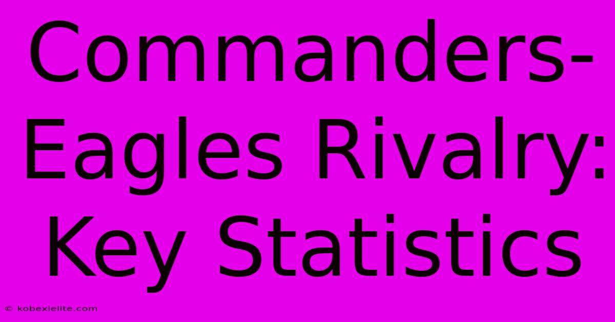 Commanders-Eagles Rivalry: Key Statistics