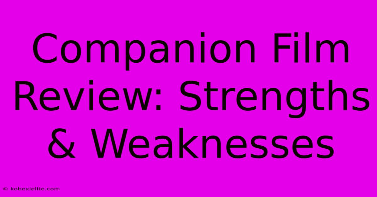 Companion Film Review: Strengths & Weaknesses