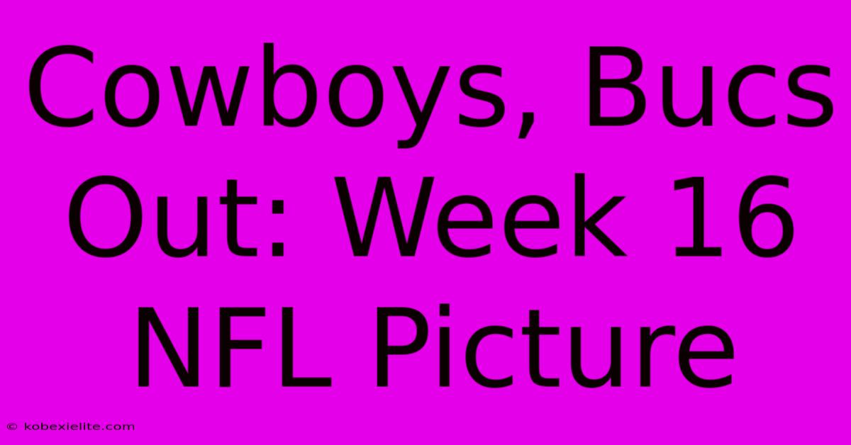 Cowboys, Bucs Out: Week 16 NFL Picture