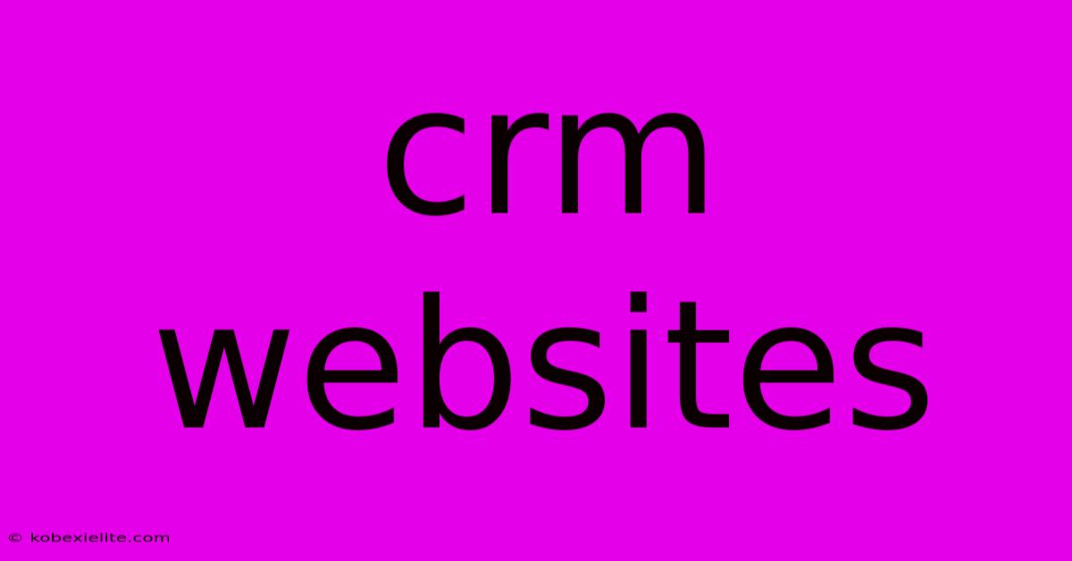 Crm Websites