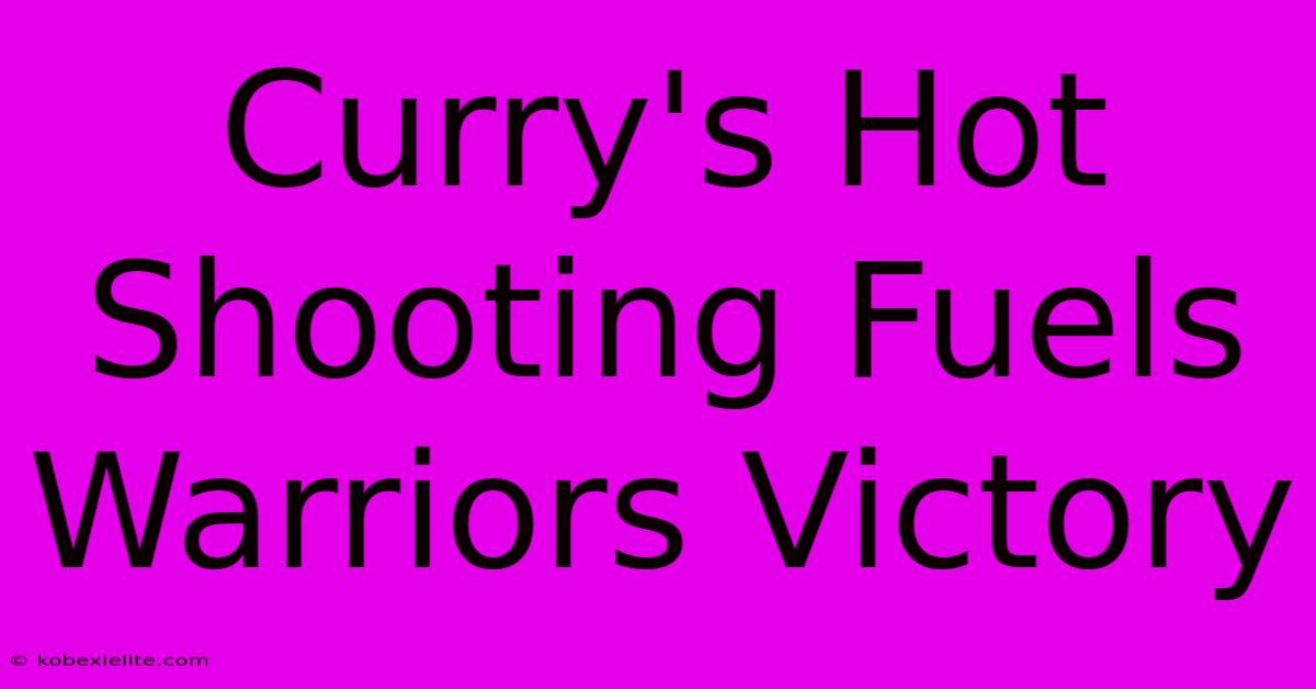 Curry's Hot Shooting Fuels Warriors Victory