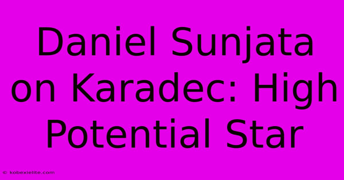 Daniel Sunjata On Karadec: High Potential Star