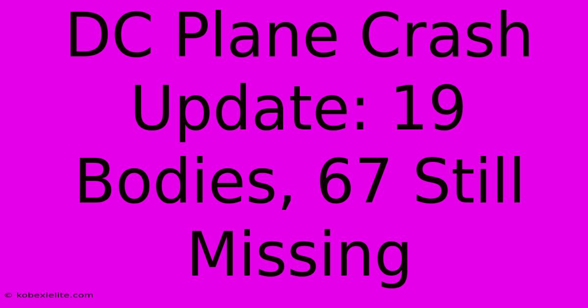 DC Plane Crash Update: 19 Bodies, 67 Still Missing