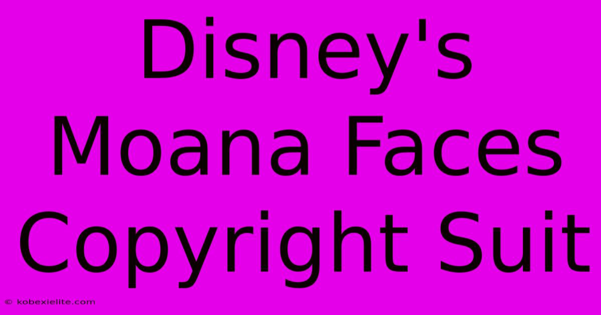 Disney's Moana Faces Copyright Suit