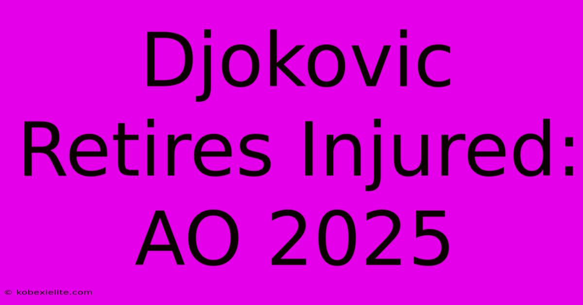 Djokovic Retires Injured: AO 2025