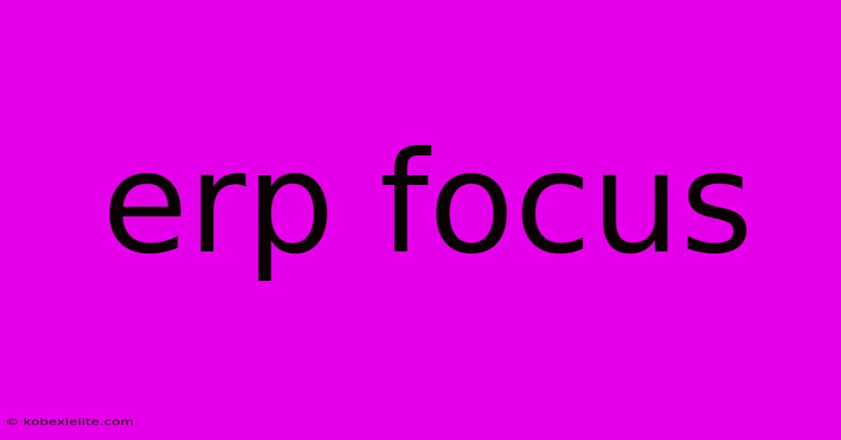 Erp Focus