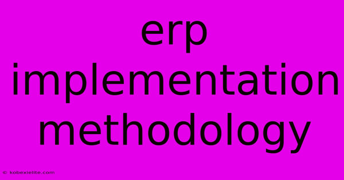 Erp Implementation Methodology