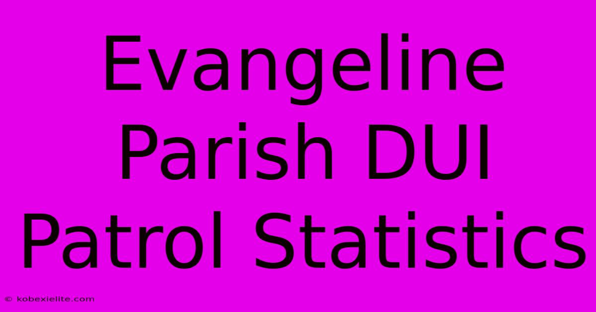 Evangeline Parish DUI Patrol Statistics