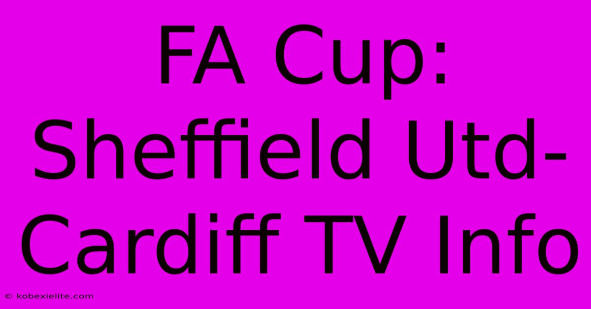 FA Cup: Sheffield Utd-Cardiff TV Info