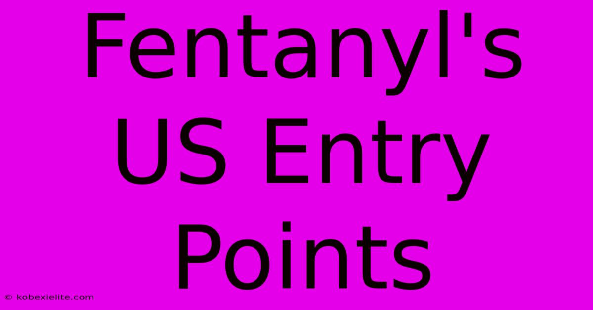 Fentanyl's US Entry Points