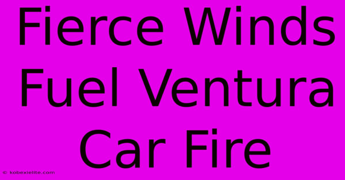 Fierce Winds Fuel Ventura Car Fire