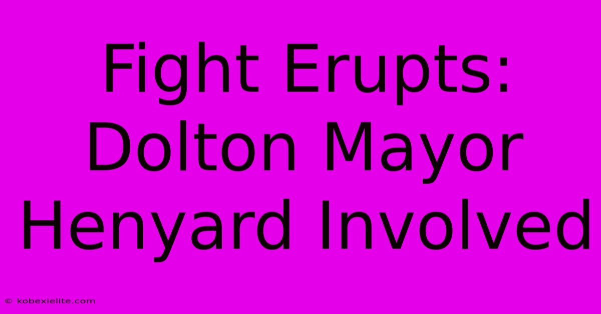 Fight Erupts: Dolton Mayor Henyard Involved