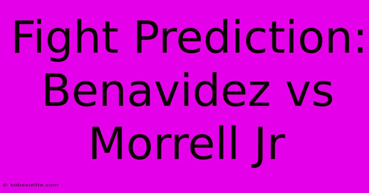 Fight Prediction: Benavidez Vs Morrell Jr