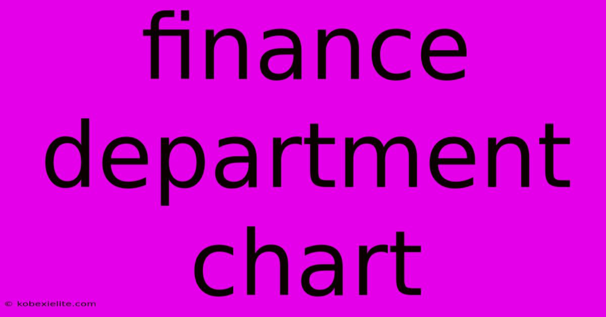 Finance Department Chart