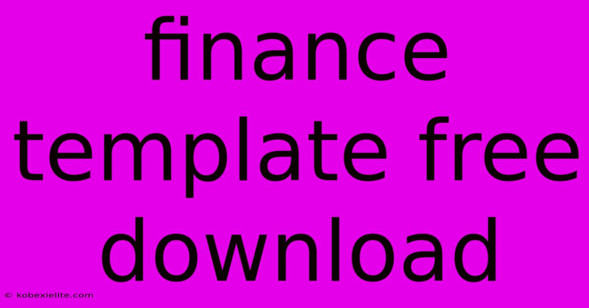 Finance Template Free Download Finance Template Free Download