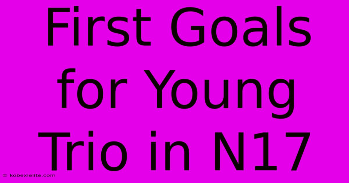 First Goals For Young Trio In N17