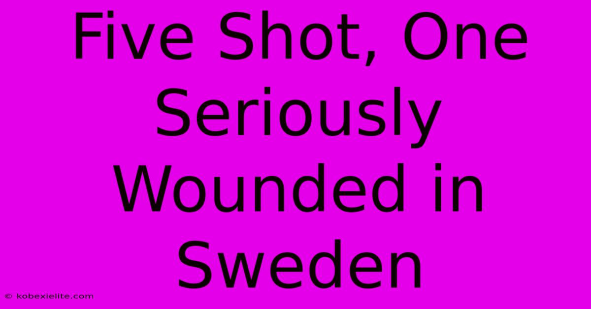 Five Shot, One Seriously Wounded In Sweden