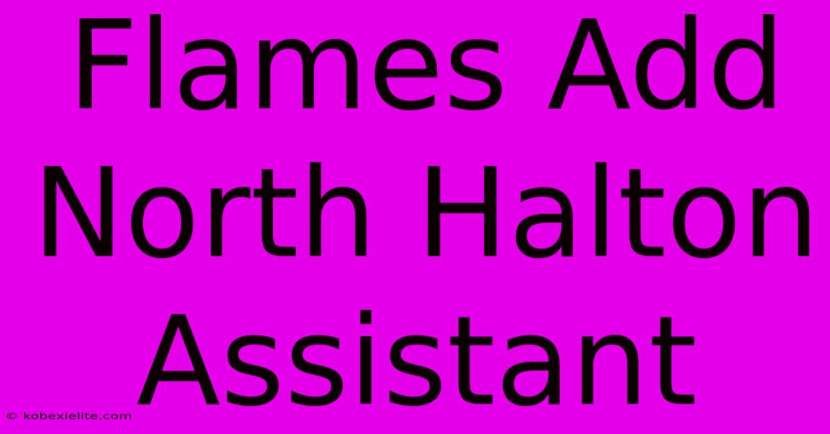 Flames Add North Halton Assistant