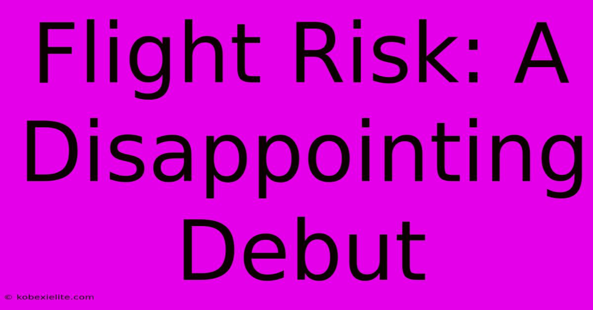 Flight Risk: A Disappointing Debut