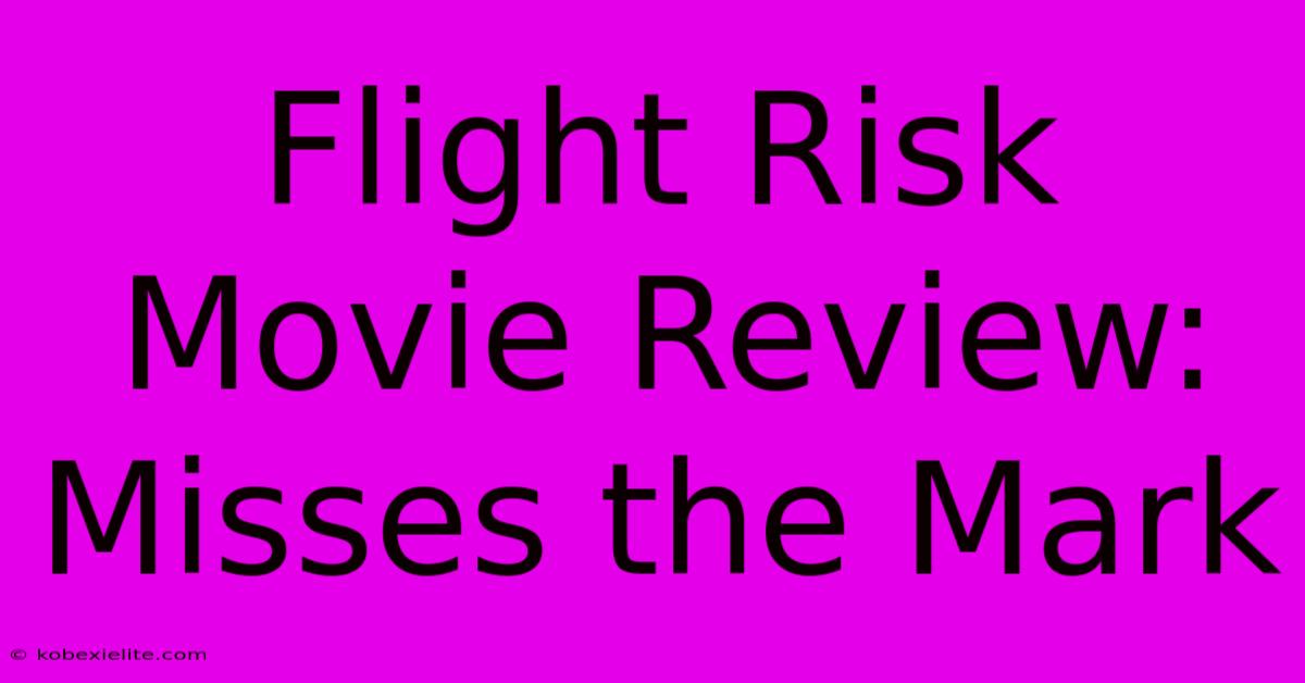 Flight Risk Movie Review: Misses The Mark