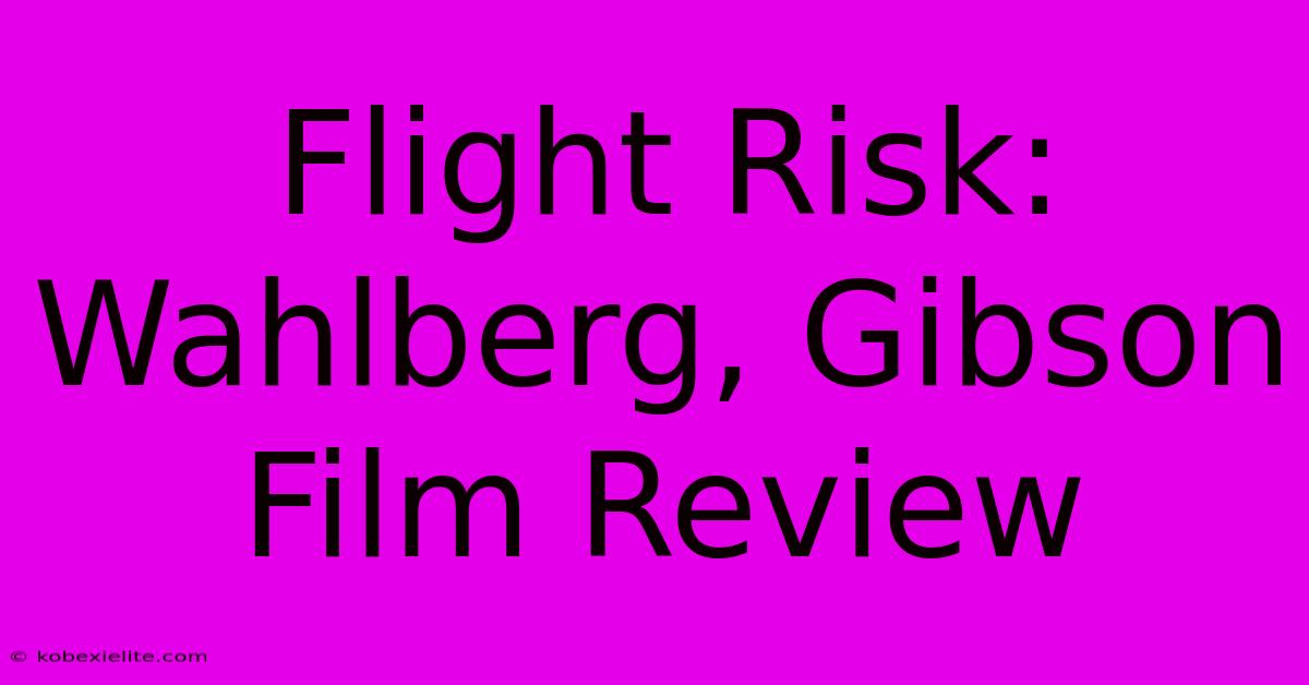 Flight Risk: Wahlberg, Gibson Film Review