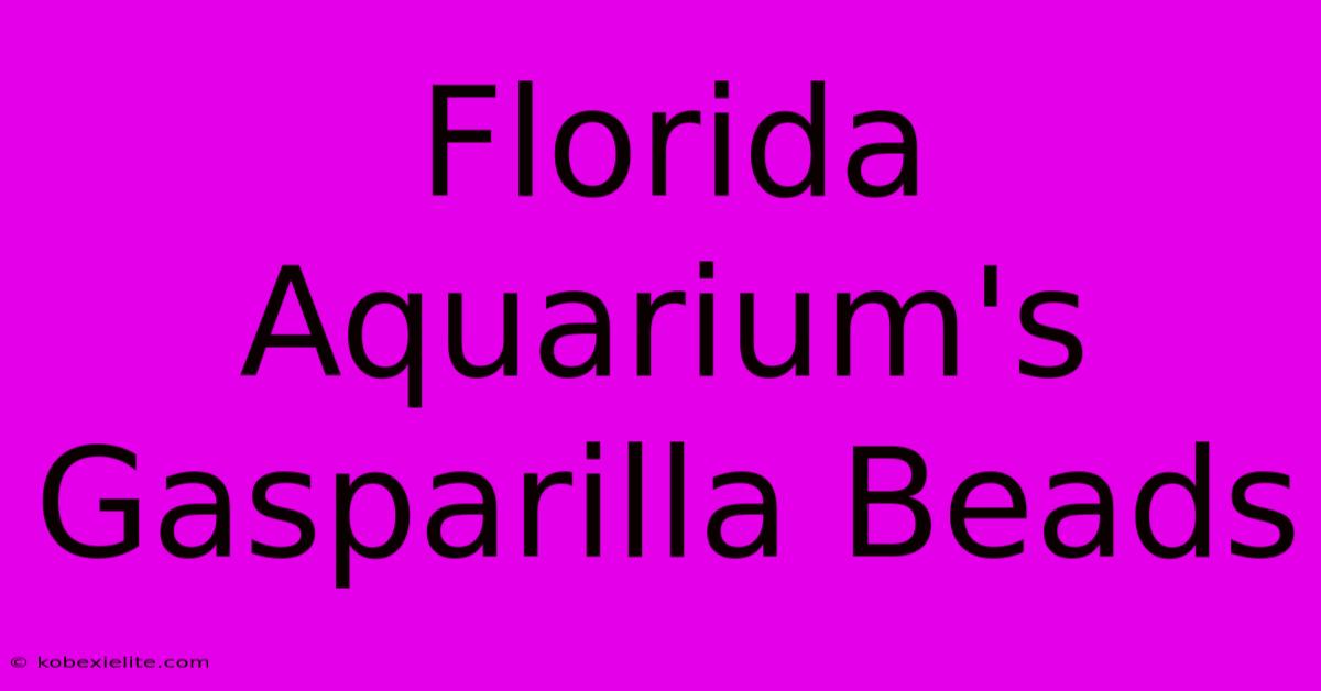 Florida Aquarium's Gasparilla Beads