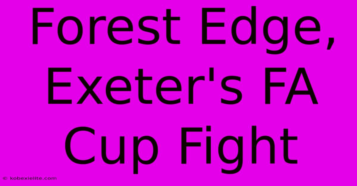 Forest Edge, Exeter's FA Cup Fight