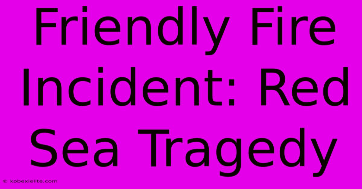 Friendly Fire Incident: Red Sea Tragedy