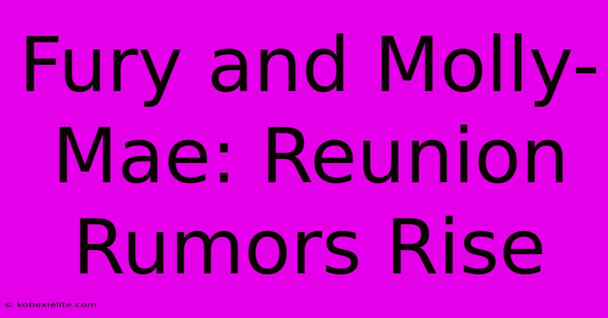 Fury And Molly-Mae: Reunion Rumors Rise