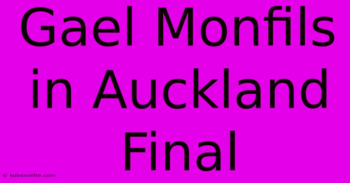 Gael Monfils In Auckland Final