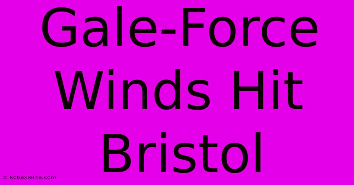 Gale-Force Winds Hit Bristol