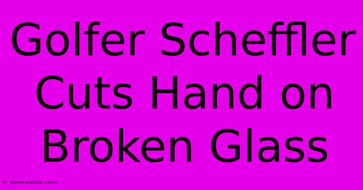 Golfer Scheffler Cuts Hand On Broken Glass