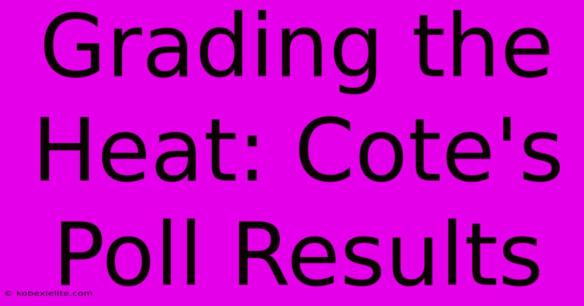 Grading The Heat: Cote's Poll Results