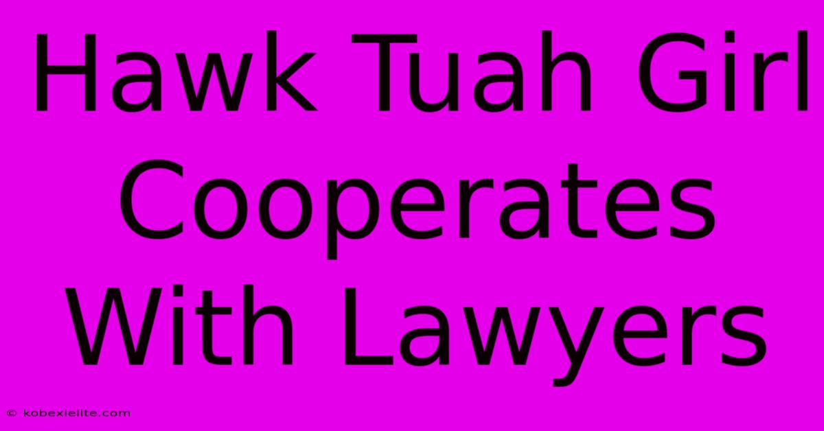 Hawk Tuah Girl Cooperates With Lawyers