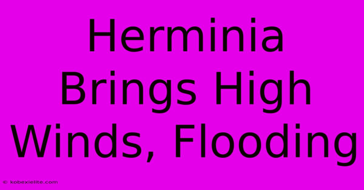 Herminia Brings High Winds, Flooding