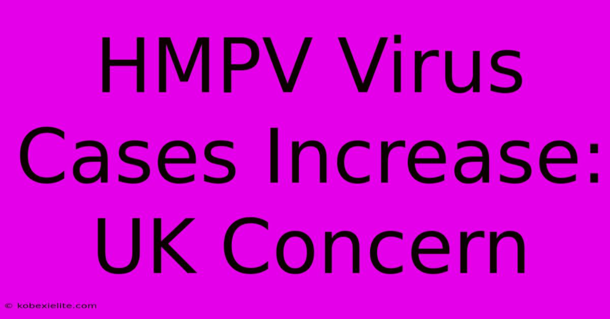 HMPV Virus Cases Increase: UK Concern