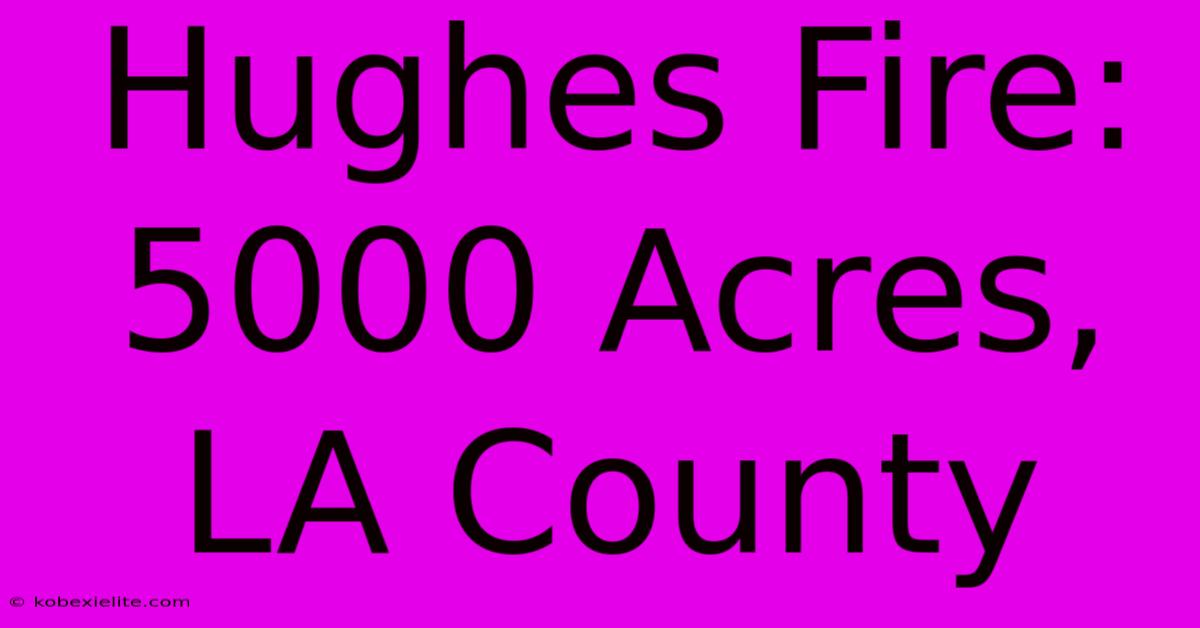 Hughes Fire: 5000 Acres, LA County